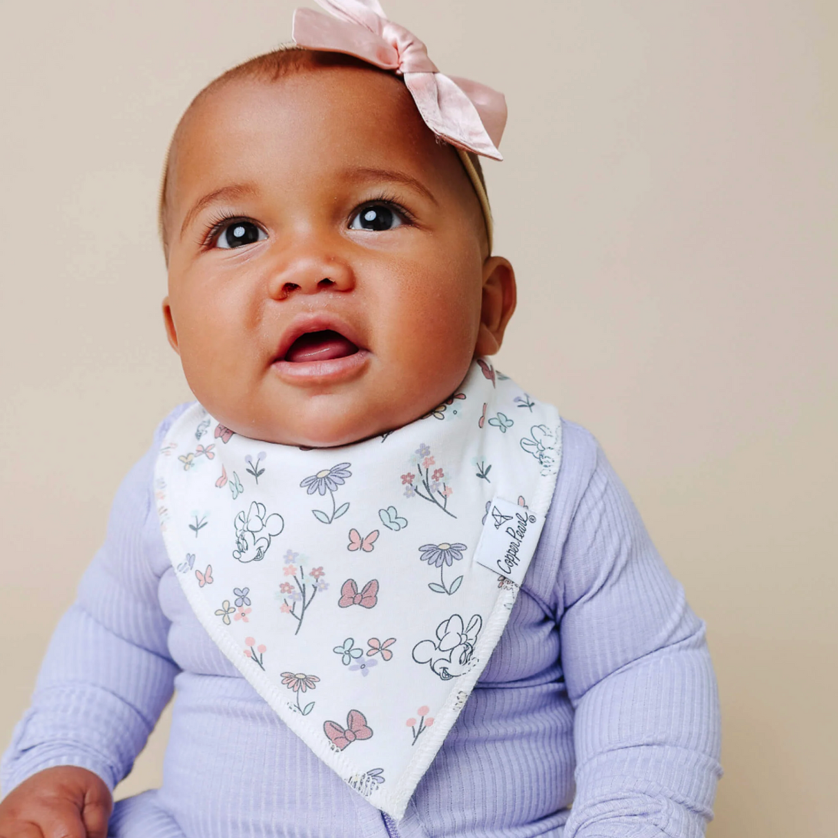 Copper Pearl Baby Bandana Bibs - Minnie Mouse