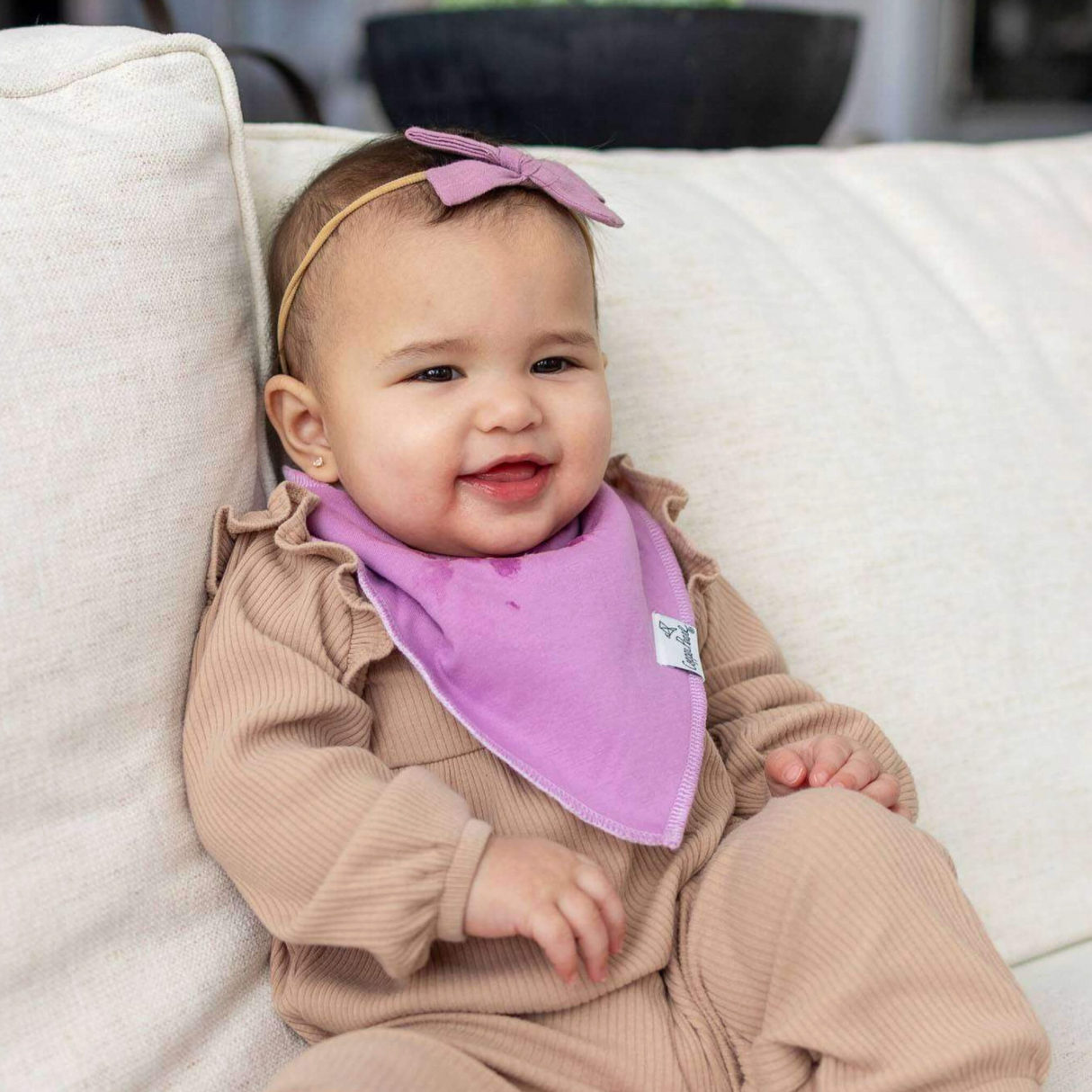 Copper Pearl Baby Bandana Bibs - Flora