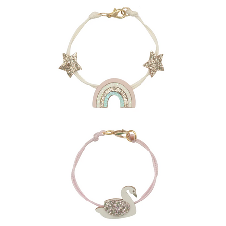Rockahula Enchanted Rainbow And Swan Bracelet Set