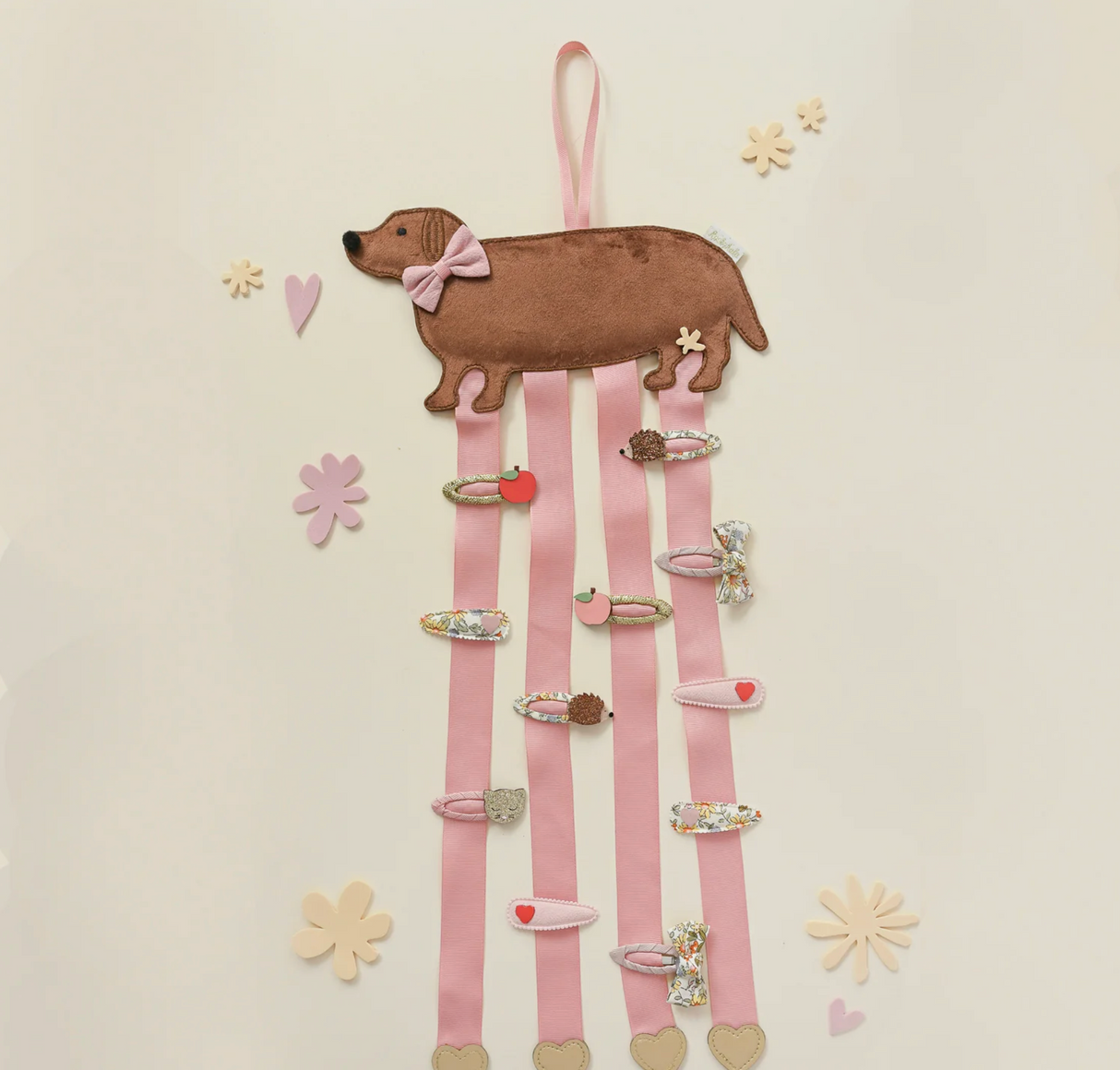Rockahula Sausage Dog 4 Ribbon Clip Hanger