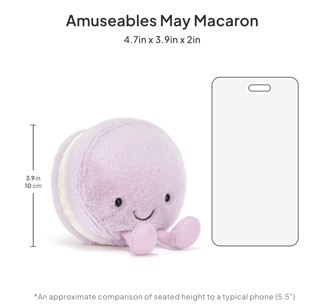 Jellycat Amuseables May Macaron