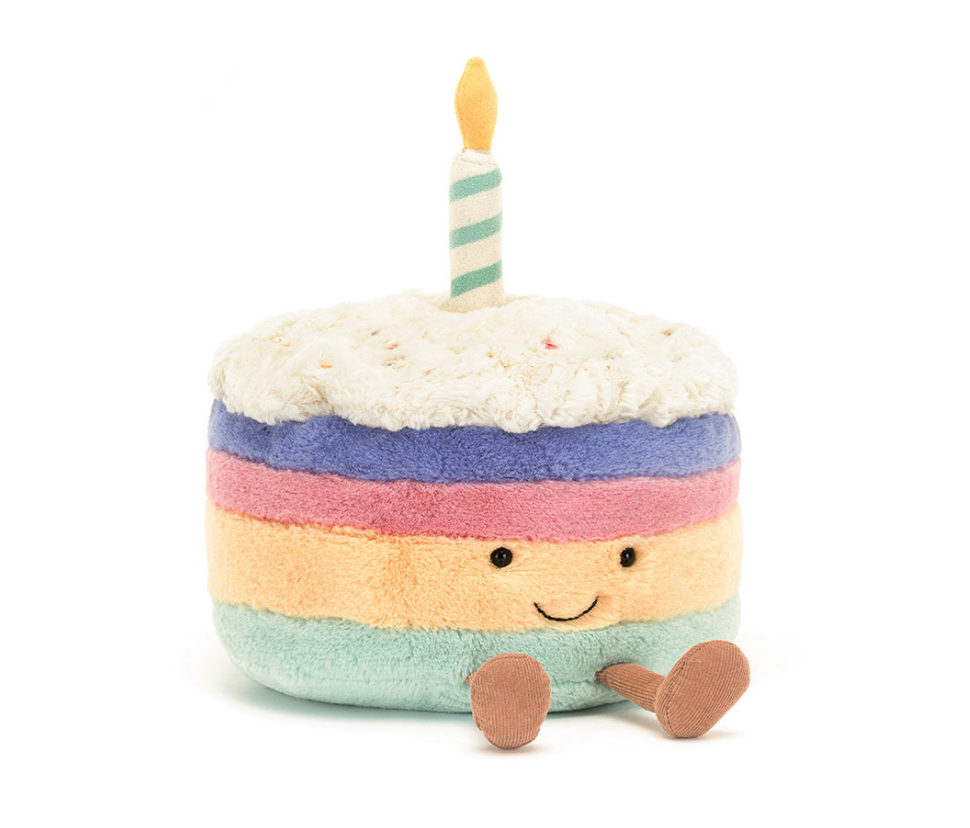Jellycat Amuseables Rainbow Birthday Cake
