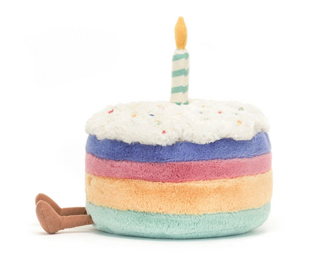 Jellycat Amuseables Rainbow Birthday Cake