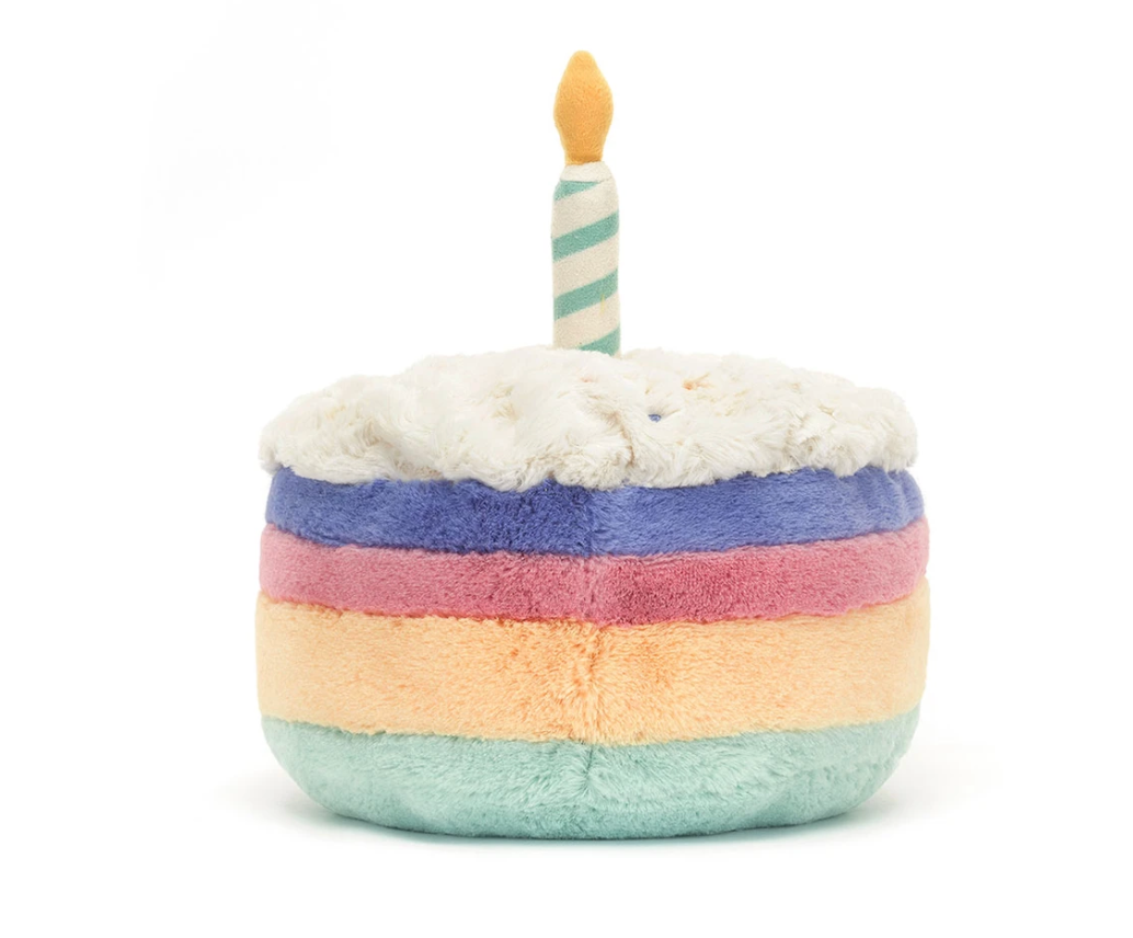 Jellycat Amuseables Rainbow Birthday Cake