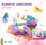 Hey Clay Rainbow Unicorns Set