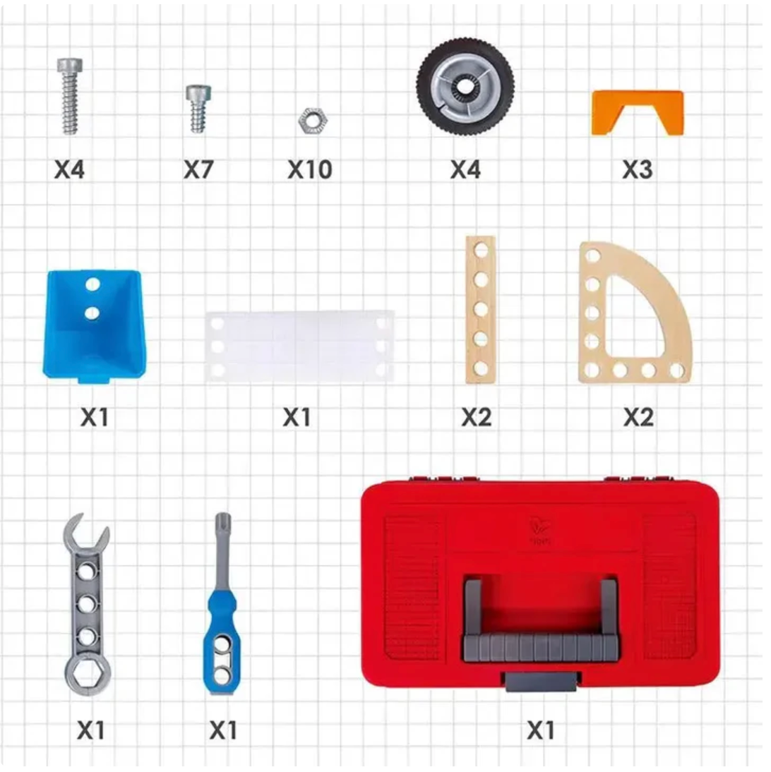 Hape Build 'n' Drive Car Set