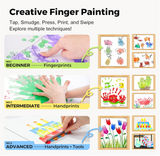 Jar Meló Washable Finger Paint - 12 Colors