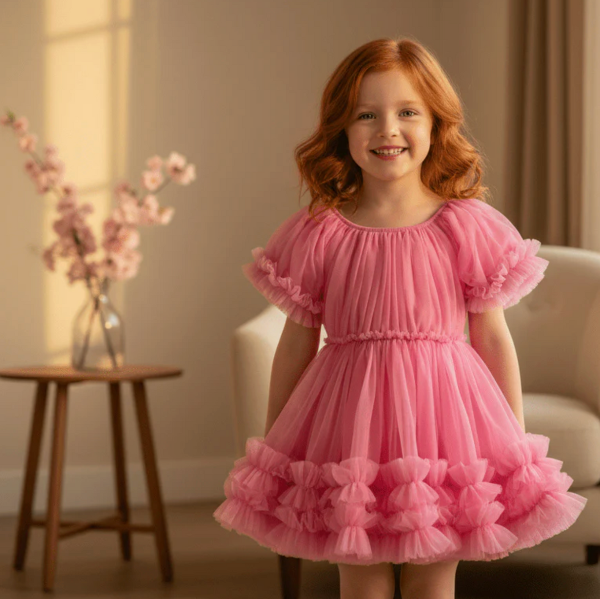 DOLLY PINK PLEASE! Frilly Dress - Aurora Bubblegum Pink (20th Anniversary Edition)