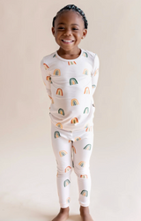 Kyte Baby Long Sleeve Pajamas - Retro Rainbow