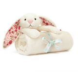 Jellycat Blossom Cream Bunny 'Berry' Blankie