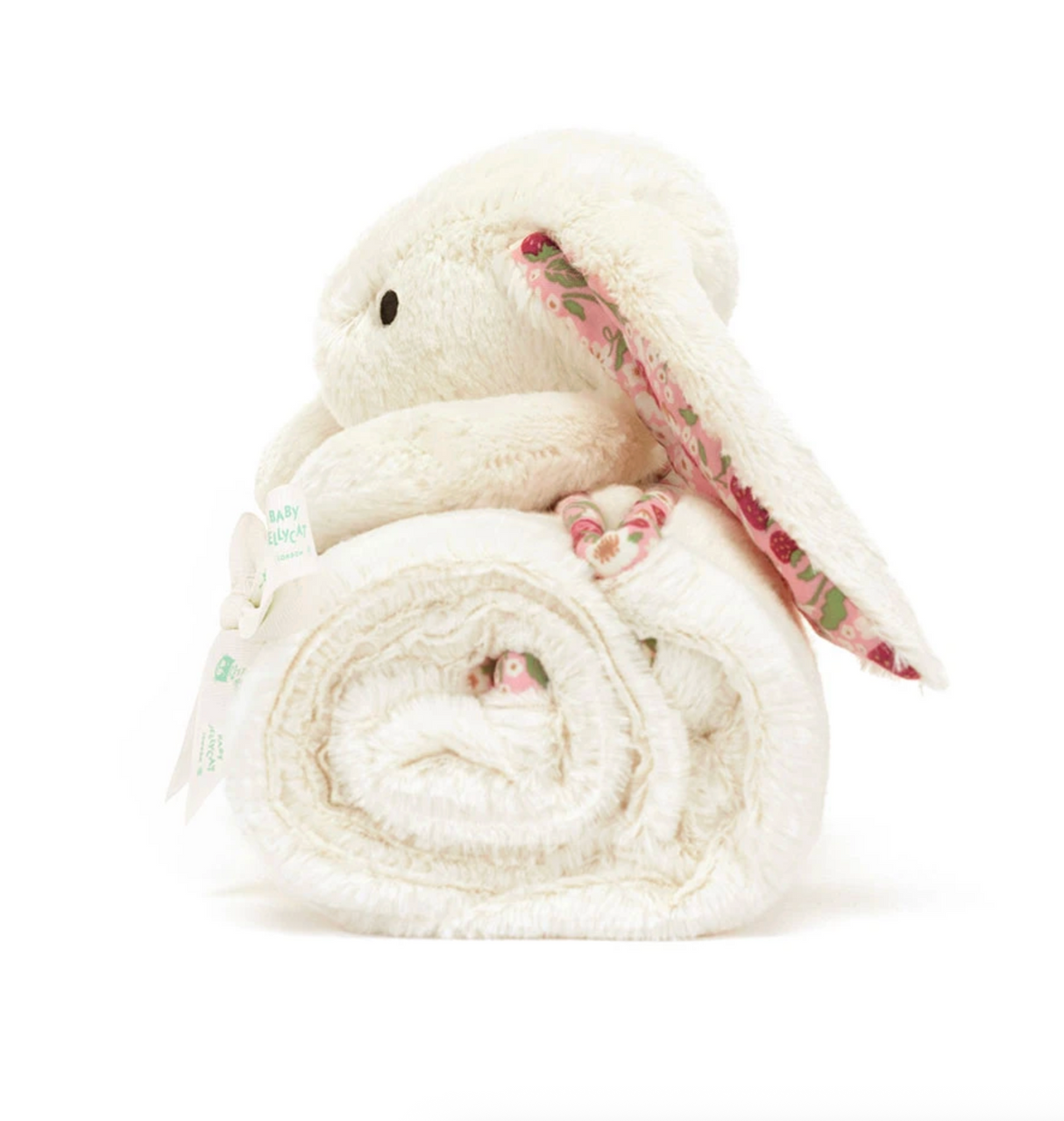 Jellycat Blossom Cream Bunny 'Berry' Blankie