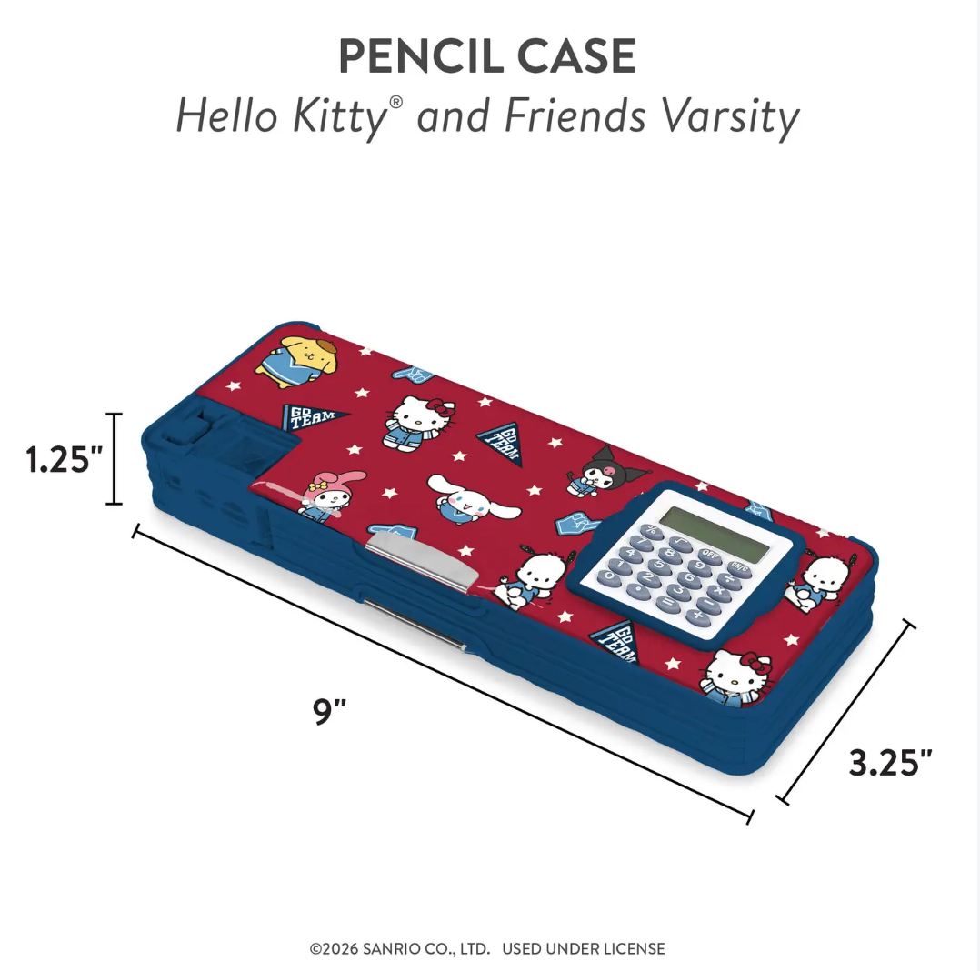 Sanrio Hello Kitty and Friends Varsity Pencil Case