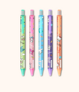 Sanrio Hello Kitty and Friends College Letters Blue Gel Pen Set