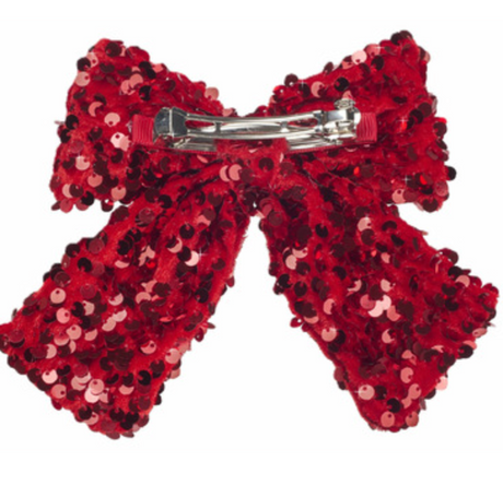 Rockahula Sequin Velvet Bow Clip