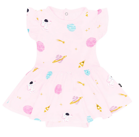 Kyte Baby Twirl Bodysuit Dress - Sakura Space