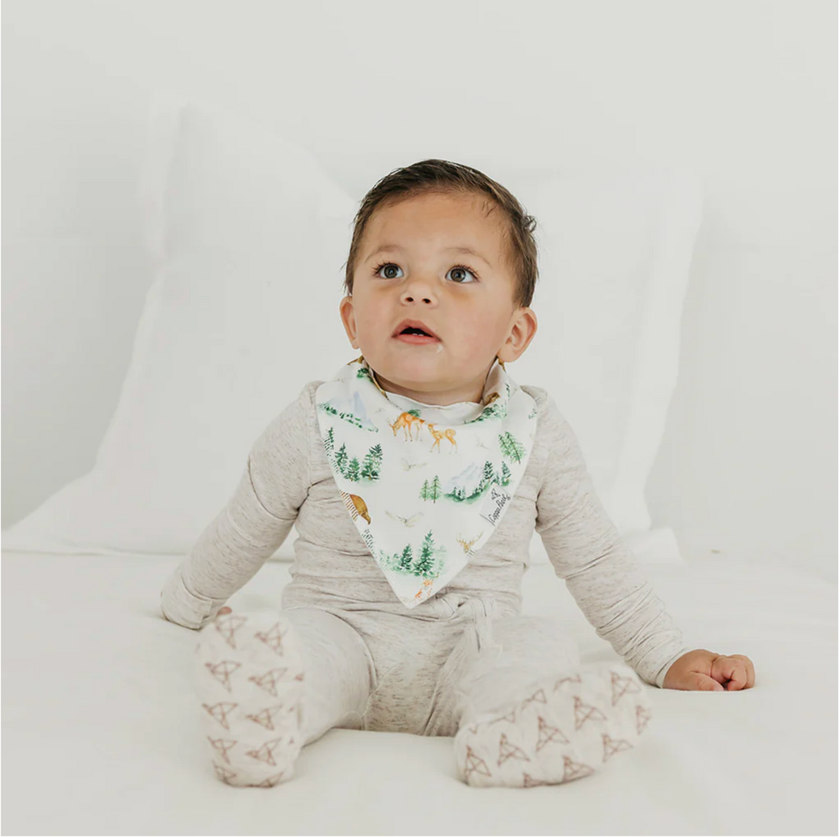 Copper Pearl Baby Bandana Bibs - Grayson