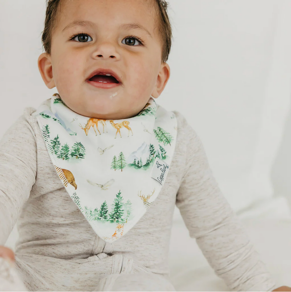 Copper Pearl Baby Bandana Bibs - Grayson