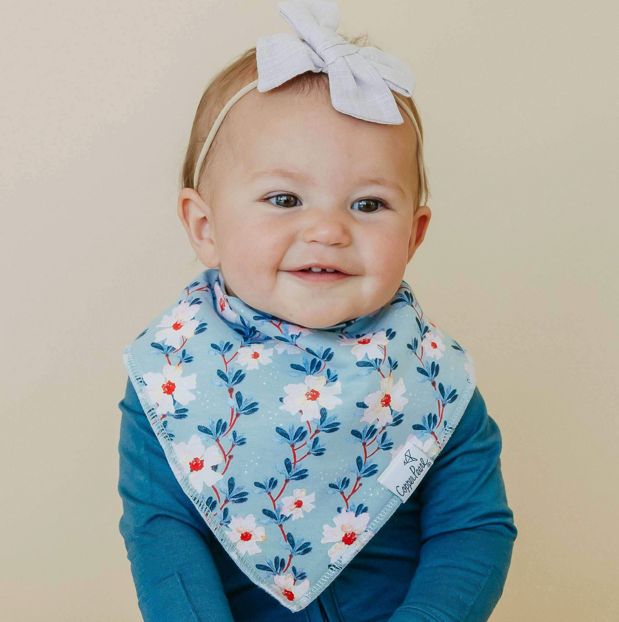 Copper Pearl Baby Bandana Bibs - Morgan