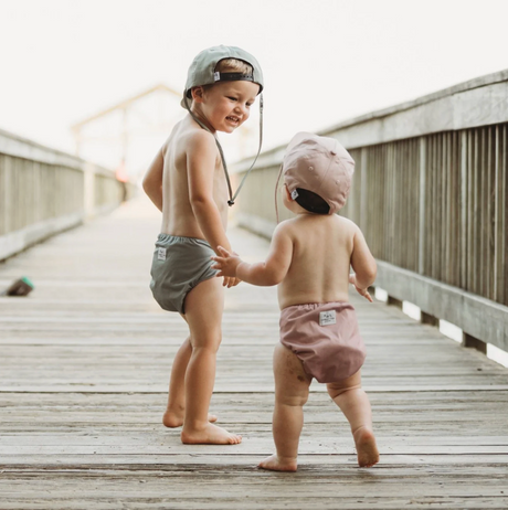 Current Tyed Reusable Swim Diapers - Blush