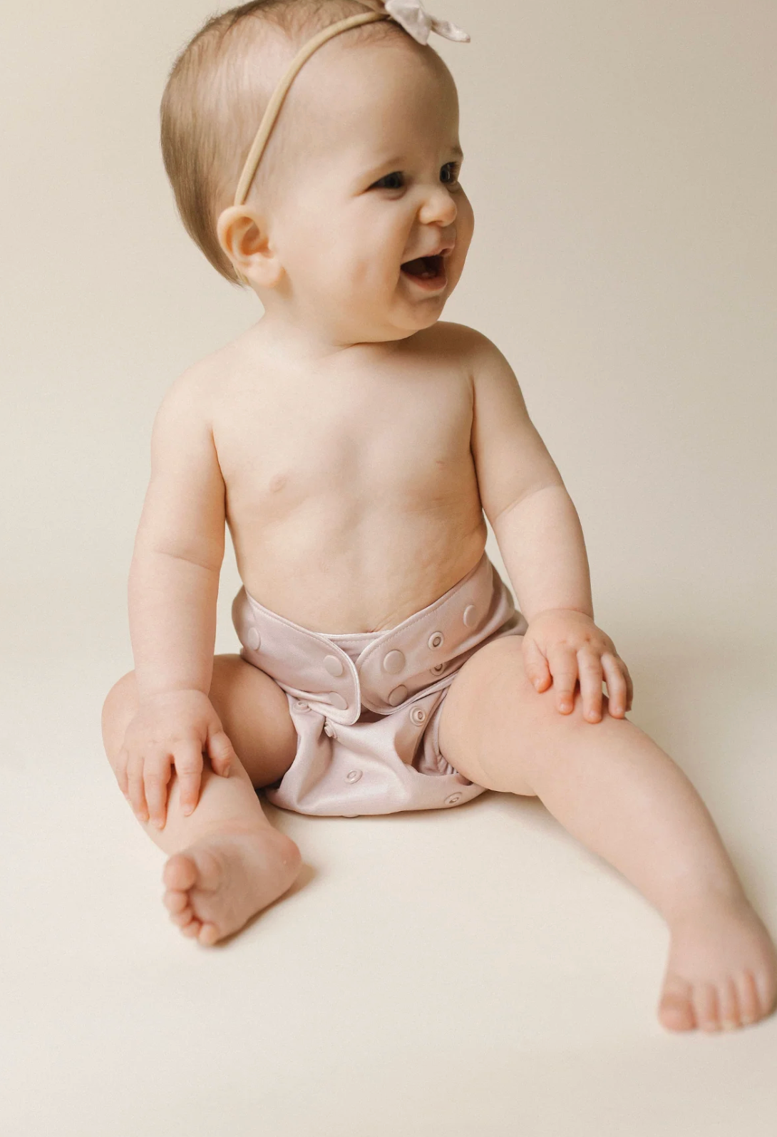 Current Tyed Reusable Swim Diapers - Blush (0-3M)