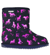 EMU Teddy Boots - Rainbow Unicorn Brumby Midnight