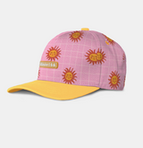 Headster Sun Curved Brim Snapback Cap - Smart Pink