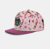 Headster Mermaid Dreamland Snapback Cap - Rosy Cheeks