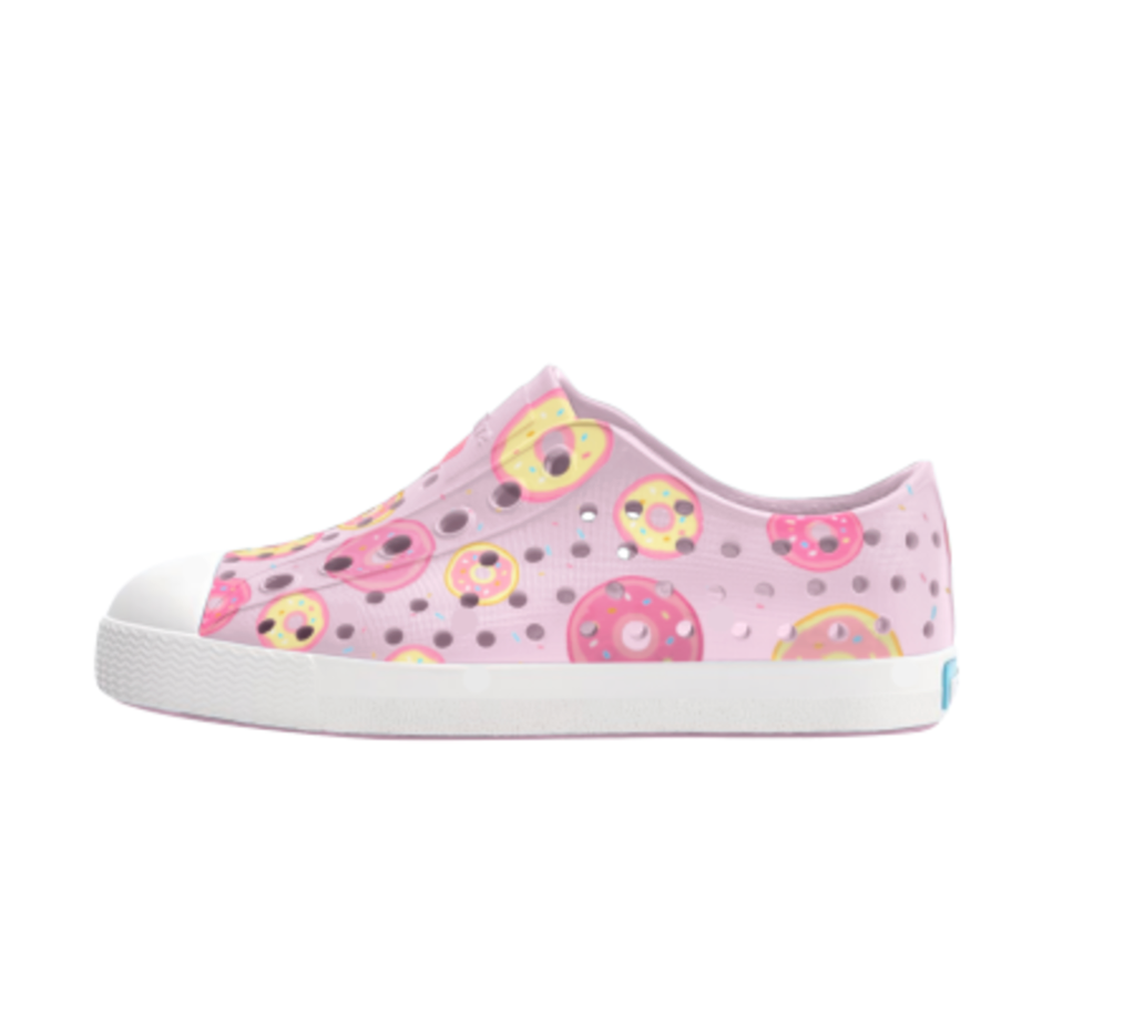 Native Jefferson Print Shoes - Barely Pink/ Shell White/ Donuts