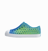 Native Jefferson Print Shoes - Aquarius Blue/ Shell White/ Hilly UV Blur
