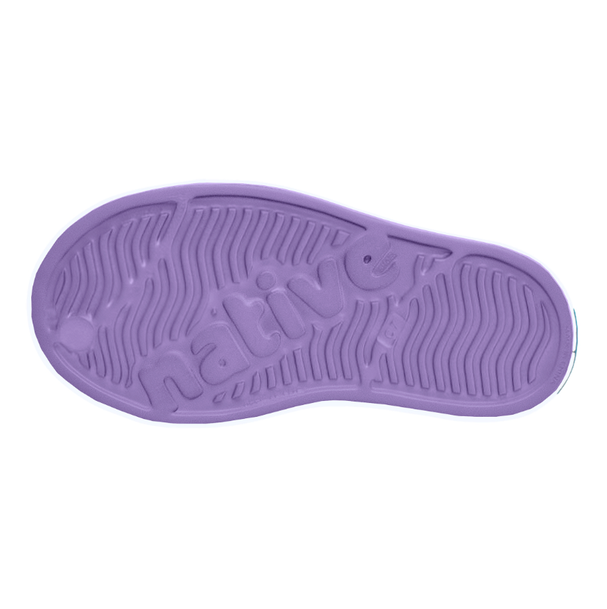 Native Jefferson Print Shoes - Taro Purple/ Shell White/ Flamingo Star Badge