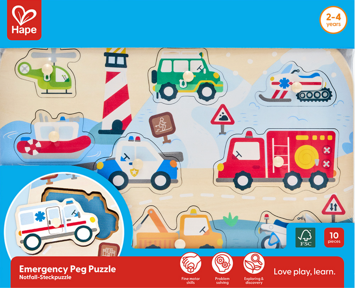 Hape Emergency Peg Puzzle