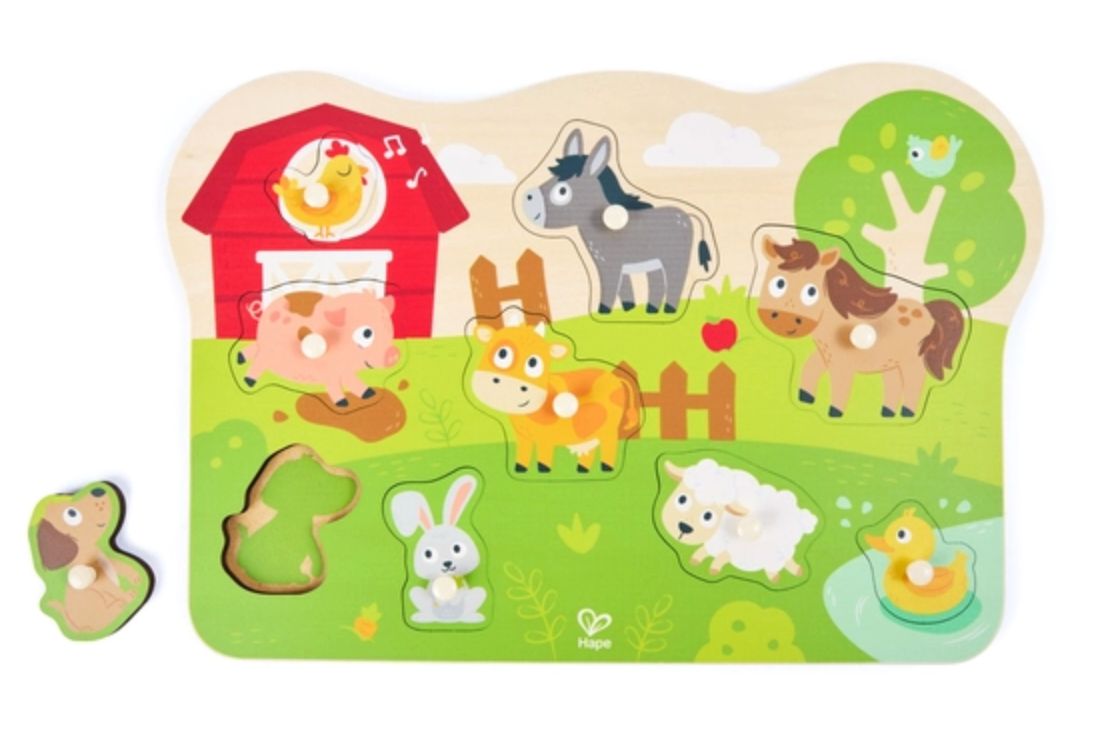 Hape Farmyard Peg Puzzle