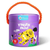Jar Meló Washable Finger Paint - 12 Colors