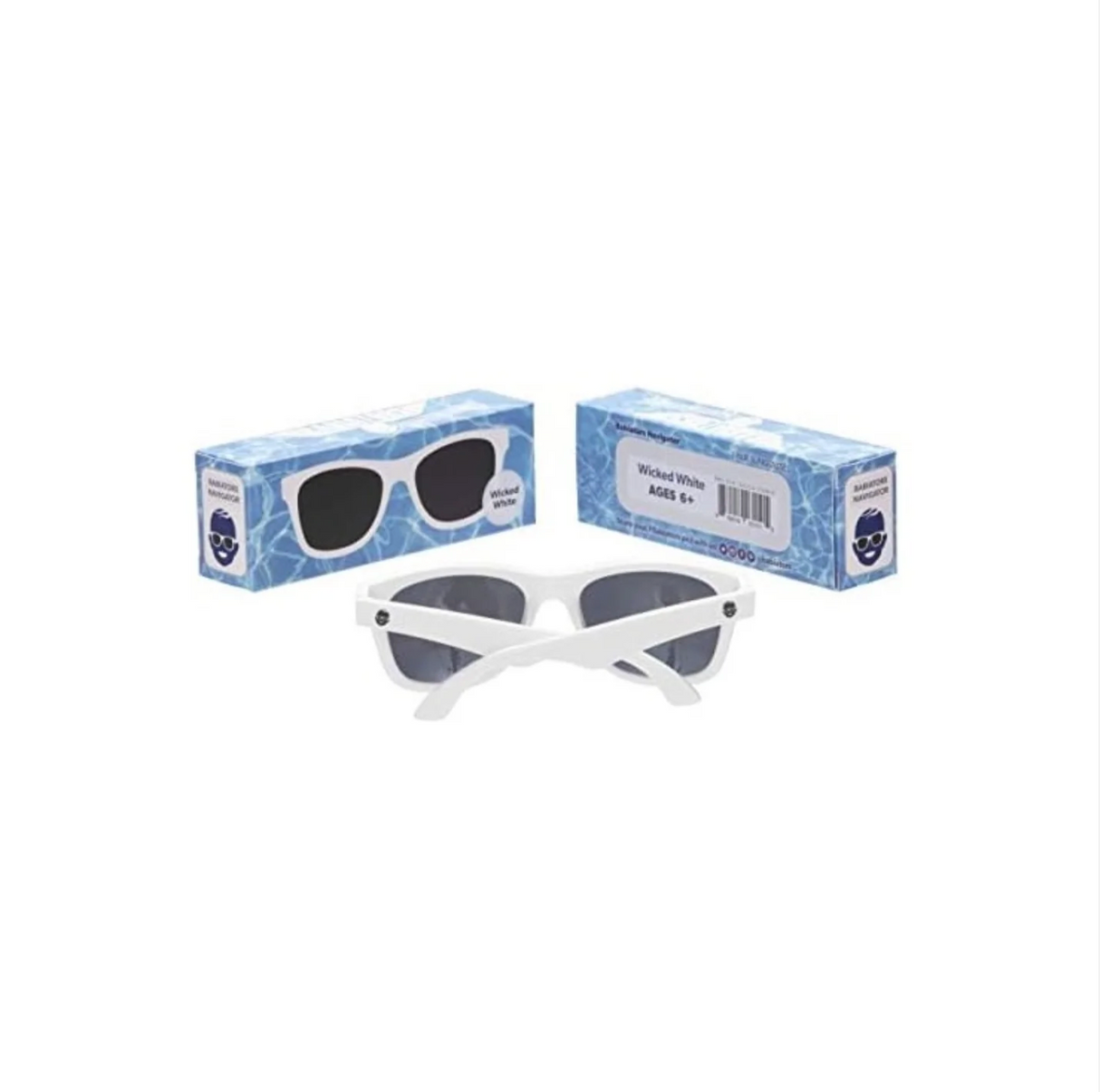 Babiators Non-Polarized Navigator Sunglasses - Wicked White (3-5Y)
