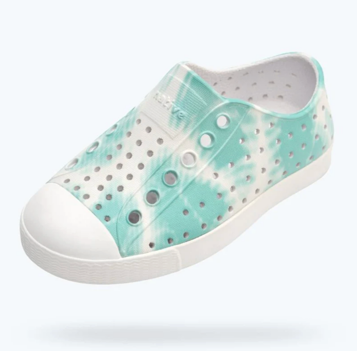 Native Jefferson Bloom Print Shoes - Shell White/ Ocean Waves
