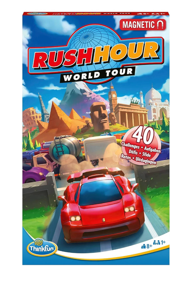 Ravensburger Think Fun Rush Hour Magnetic Travel Puzzle