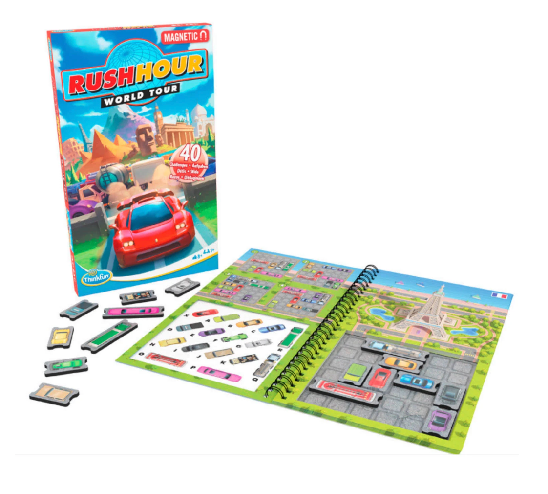 Ravensburger Think Fun Rush Hour Magnetic Travel Puzzle
