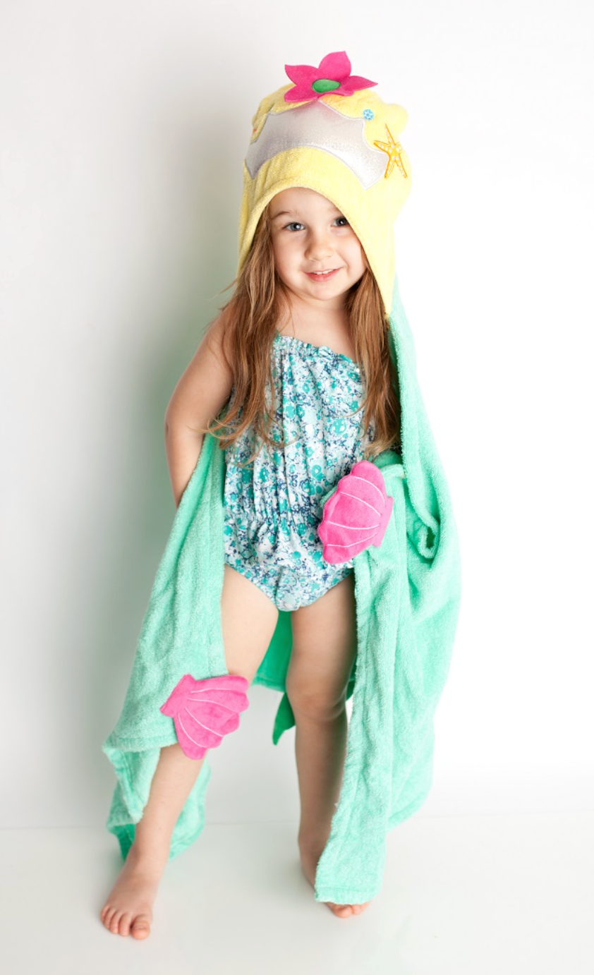 Zoocchini Toddler Hooded Towel - Mermaid