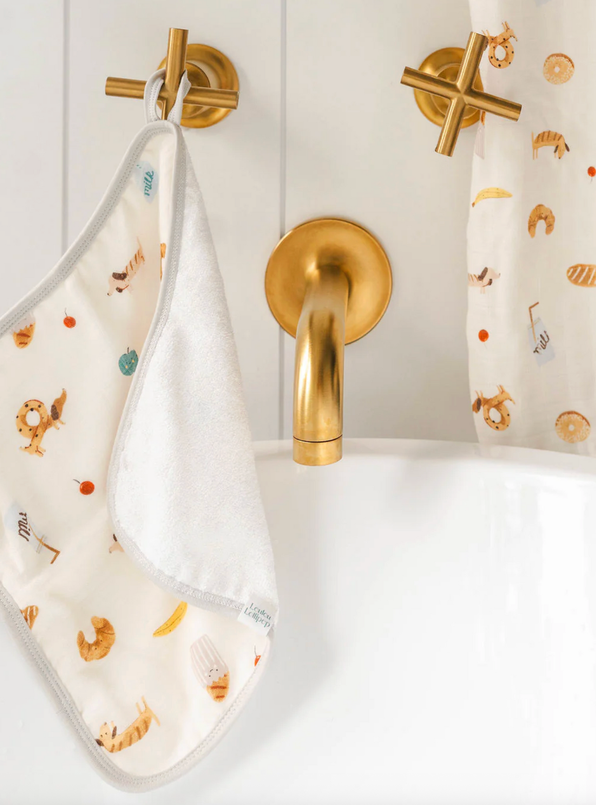 Loulou Lollipop Hooded Towel Set - French Breakfast