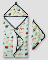 Loulou Lollipop Hooded Towel Set - Sushi