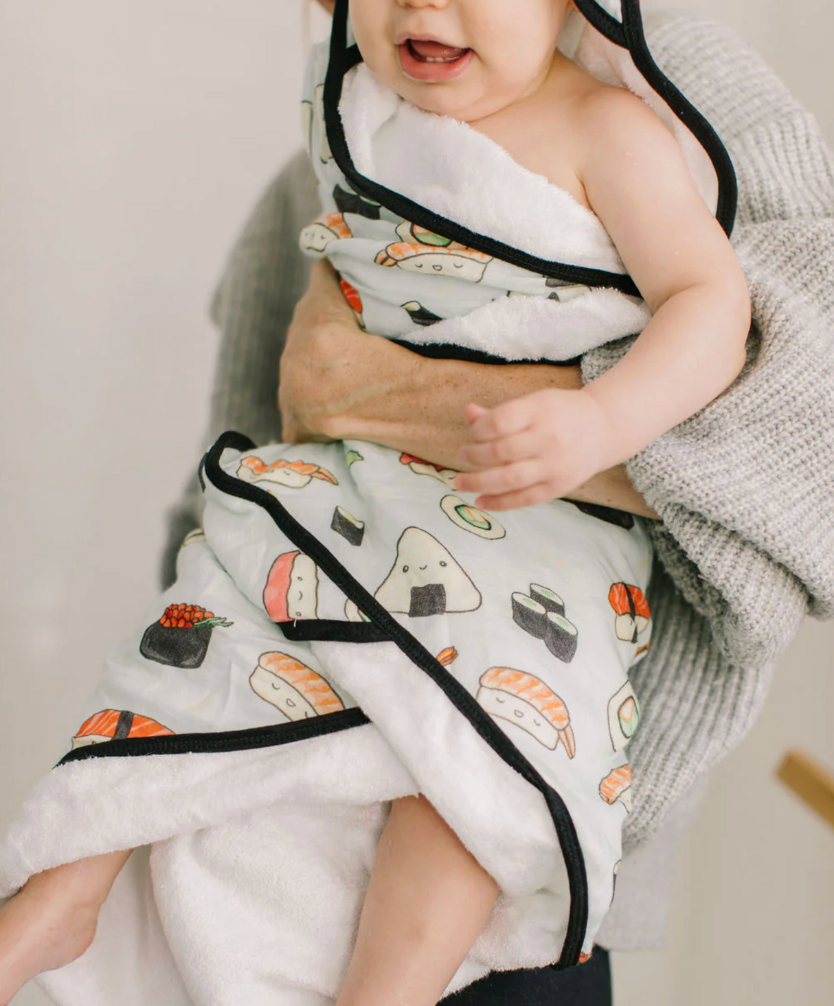 Loulou Lollipop Hooded Towel Set - Sushi