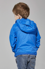 O8 Kids Full-Zip Packable Rain Jacket and Windbreaker - Royal Blue