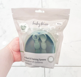 Baby Bliss Suction Bowl & Training Spoons - Sage