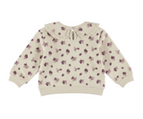 Dirkje Girls’ Jumper - Beige, Collar, Berries