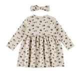 Dirkje Girls’ Set - White Dress, Hairband, Berries
