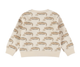 Dirkje Boys’ Jumper - Off-White, Dinosaurs