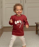 Dirkje Girls’ Jumper Dress - Red, Lollipop, Hairband with Hearts
