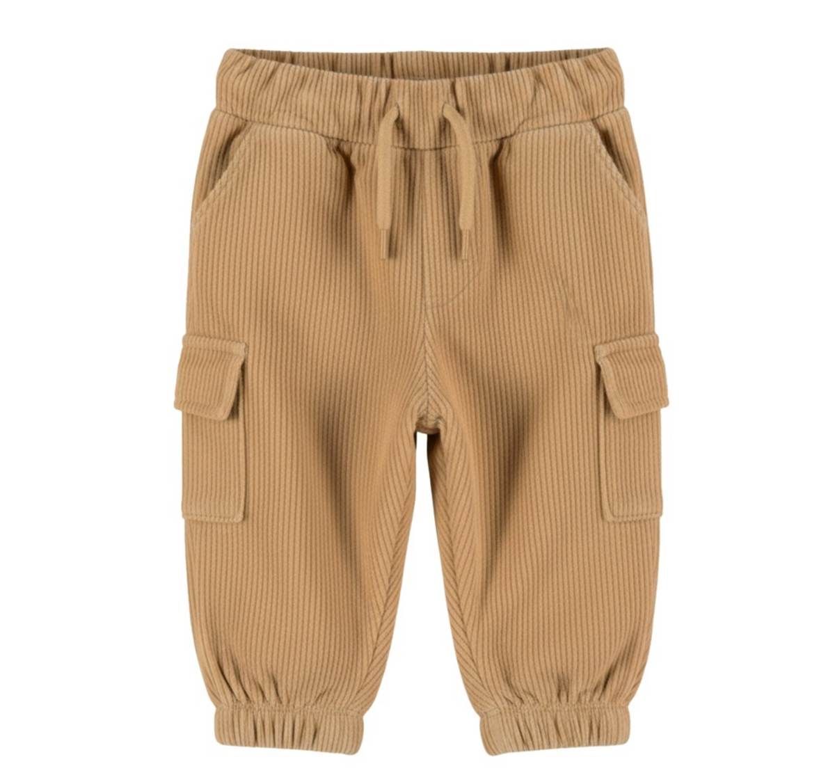 Dirkje Boys’ Loose-Fit Trousers - Brown, Cargo Pockets