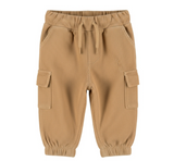 Dirkje Boys’ Loose-Fit Trousers - Brown, Cargo Pockets