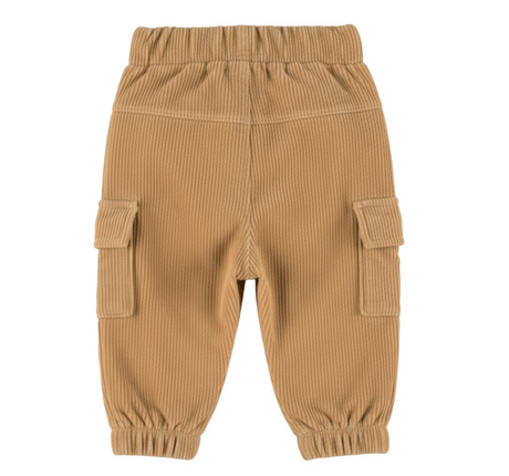Dirkje Boys’ Loose-Fit Trousers - Brown, Cargo Pockets